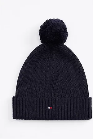Tommy Hilfiger Gorro Essential de niños con pompón y logo