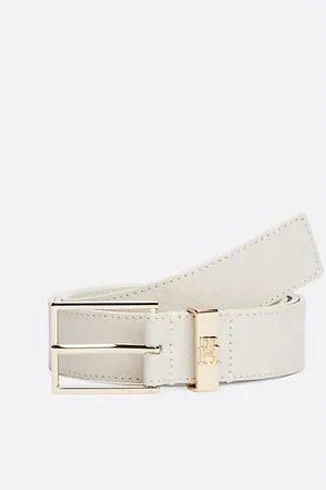 Tommy Hilfiger Cinturón de piel con monograma TH
