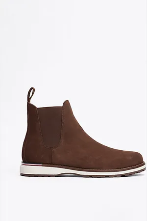 Tommy Hilfiger Botines Chelsea dentados de ante