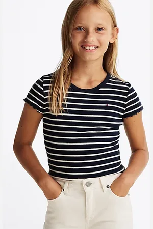 Tommy Hilfiger Camiseta de rayas con textura acanalada