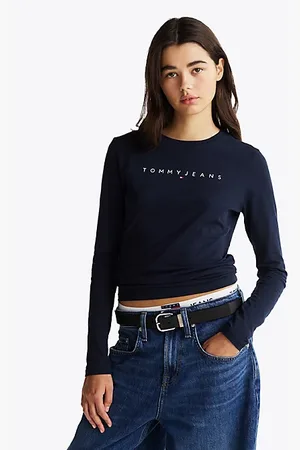 Tommy Hilfiger Camiseta de manga larga con corte slim y logo