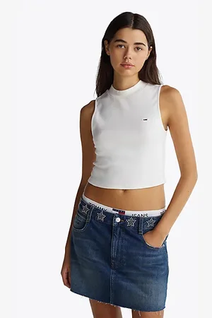 Tommy Hilfiger Camiseta cropped sin mangas