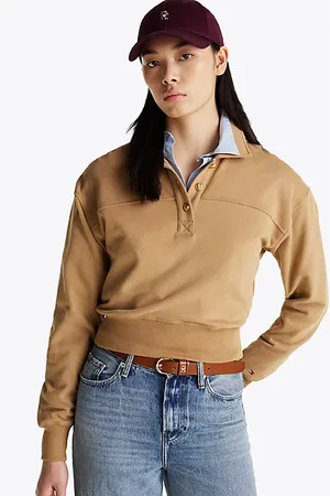 Tommy Hilfiger Sudadera de felpa con cuello de polo