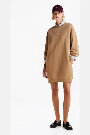 Tommy Hilfiger Vestido midi ajustado acanalado de corte slim