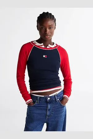 Tommy Hilfiger Camiseta de corte slim con manga larga