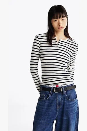 Tommy Hilfiger Camiseta acanalada de manga larga