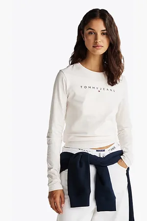 Tommy Hilfiger Camiseta de manga larga con corte slim y logo