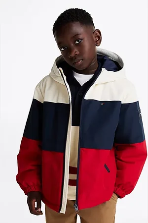 Tommy Hilfiger Cazadora con capucha color block con relleno