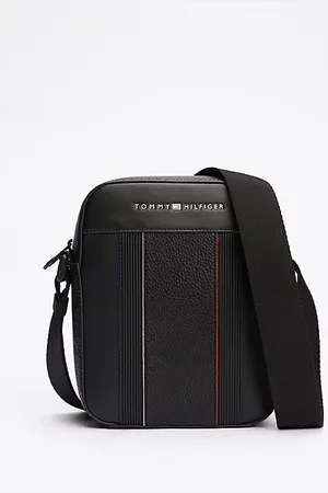 Tommy Hilfiger Bolso reporter con mezcla de texturas