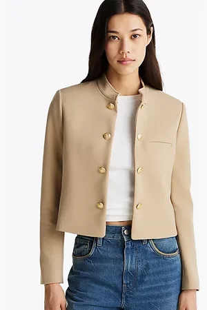 Tommy Hilfiger Americana de corte slim y cuello mao