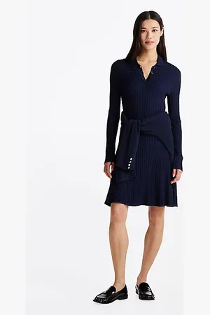Tommy Hilfiger Vestido de punto trenzado con micromotivos