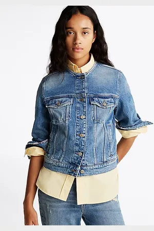 Tommy Hilfiger Cazadora Trucker vaquera sin cuello