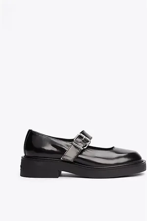 Tommy Hilfiger Zapatos Mary Jane de piel con tacón ancho