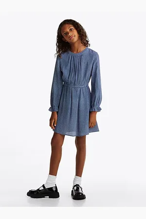 Tommy Hilfiger Vestido fruncido con estampado abstracto