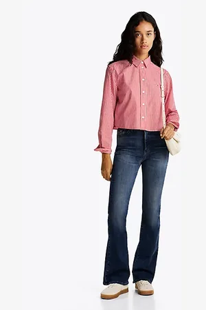 Tommy Hilfiger Vaqueros Sylvia de talle alto con pernera acampanada