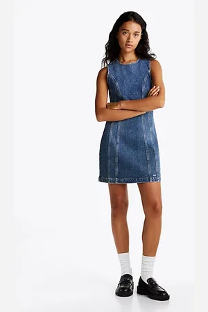 Tommy Hilfiger Vestido vaquero corto de corte ajustado