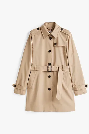 Tommy Hilfiger Gabardina de botonadura sencilla