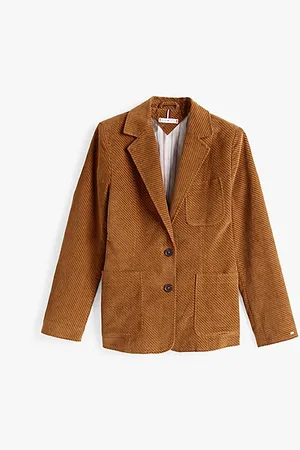 Tommy Hilfiger Americana de pana con botonadura sencilla