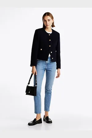 Tommy Hilfiger Vaqueros tobilleros ajustados de talle alto