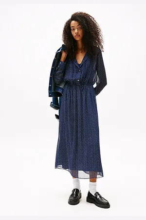 Tommy Hilfiger Vestido midi con estampado de estrellas