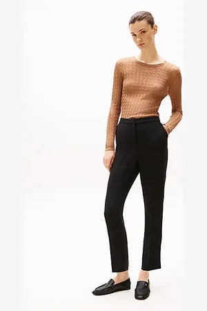 Tommy Hilfiger Pantalón slim de crepé sin cierre