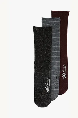 Tommy Hilfiger Pack de 3 pares de calcetines con purpurina