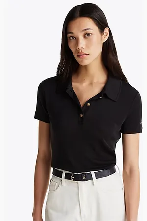 Tommy Hilfiger Polo de corte slim con botones dorados