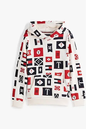 Tommy Hilfiger Sudadera con capucha y estampado de logos