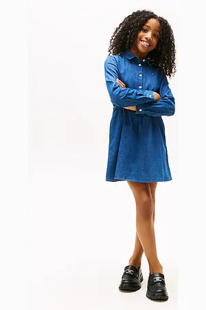 Tommy Hilfiger Vestido camisero vaquero con cordón