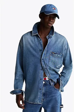 Tommy Hilfiger Sobrecamisa vaquera amplia y desgastada