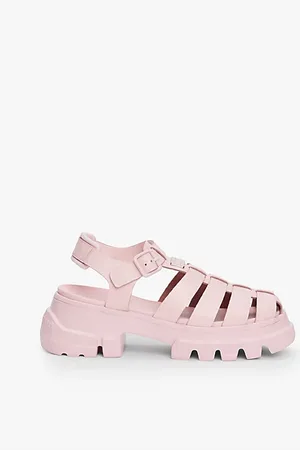 Tommy Hilfiger Sandalias de piel de estilo pescador