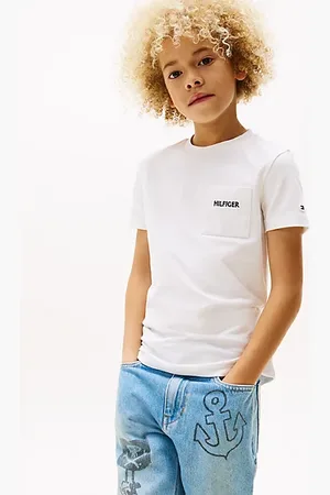 Tommy Hilfiger Camiseta de piqué con bolsillo de parche