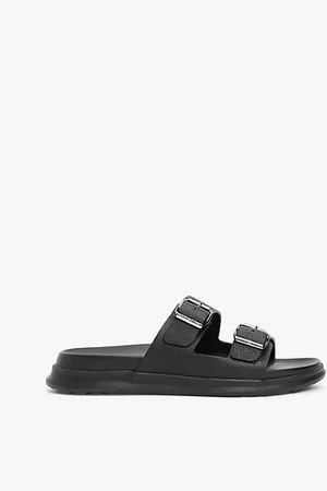 Tommy Hilfiger Sandalias de piel con correa con hebilla