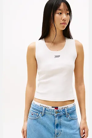 Tommy Hilfiger Camiseta sin mangas slim con logo