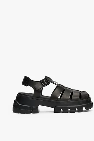 Tommy Hilfiger Sandalias de piel de estilo pescador