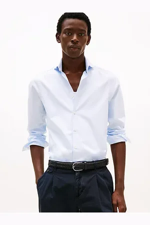 Tommy Hilfiger Camisa de sarga con corte slim