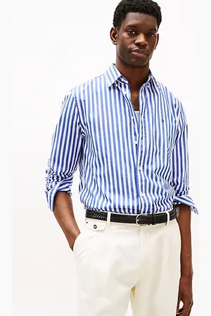 Tommy Hilfiger Camisa TH Flex de rayas