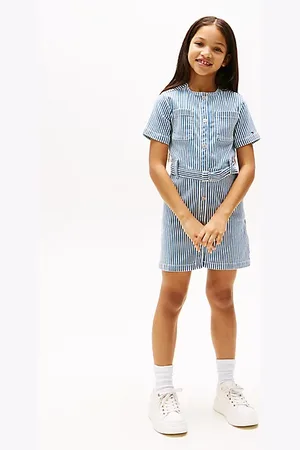Tommy Hilfiger Vestido vaquero de rayas con cinturón