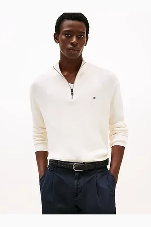 Tommy Hilfiger Jersey texturizado con cremallera