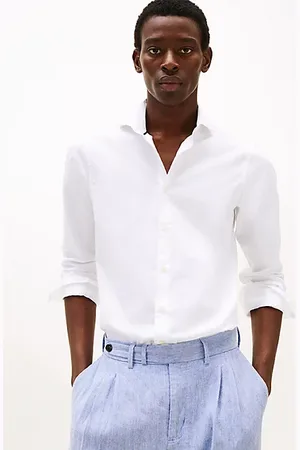 Tommy Hilfiger Camisa de sarga con corte slim