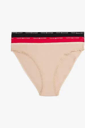 Tommy Hilfiger Pack de 3 braguitas con ribete de encaje