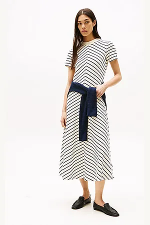 Tommy Hilfiger Vestido midi de corte evasé