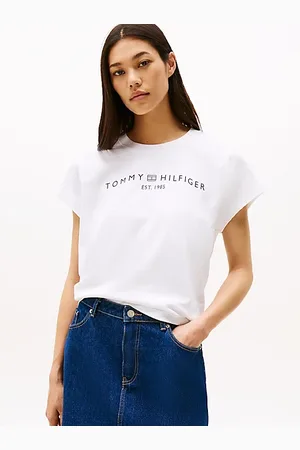 Tommy Hilfiger Camiseta amplia de manga casquillo