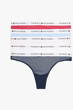 Tommy Hilfiger Pack de 5 tangas con inscripción en cintura