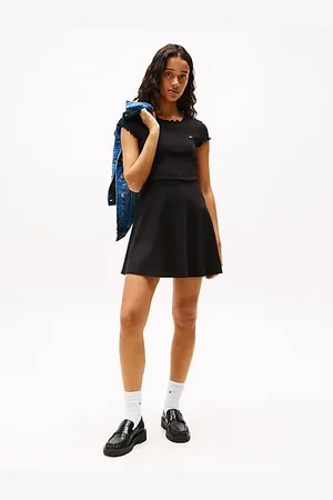 Tommy Hilfiger Vestido mini evasé con volantes