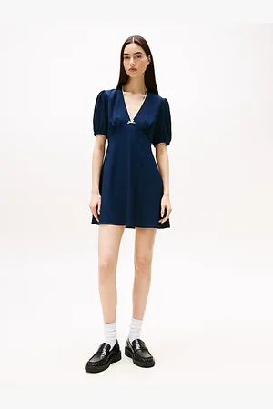 Tommy Hilfiger Vestido corto de crepé