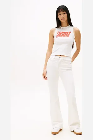 Tommy Hilfiger Vaqueros Sylvia acampanados con efecto desgastado