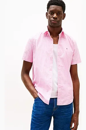 Tommy Hilfiger Camisa Flex de popelín con microcuadros