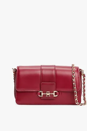 Tommy Hilfiger Bolso mensajero Heritage Horsebit de piel