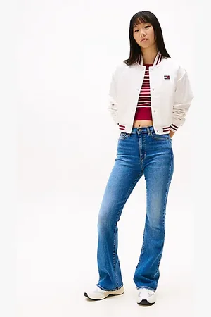 Tommy Hilfiger Vaqueros de campana ajustados de tiro alto